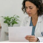 Consulta médica realista con especialista y paciente para ilustrar el artículo: Tengo las transaminasas altas: ¿puede ser hígado graso?